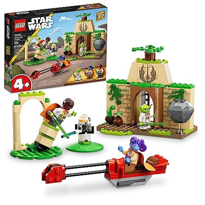 LEGO Star Wars Tenoo Jedi Temple 75358 Building Toy with Kai Brightstar and Yoda Figures, Star Wars Toy Starter Set with Easy and Playful Builds