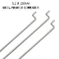 WMYCONGCONG 15 PCS Nylon Control Horns 21x11 mm + Pushrod Connector Linkage Stopper 1.3mm + 1.2 x 210mm Pushrods Parts for RC Airplane Plane