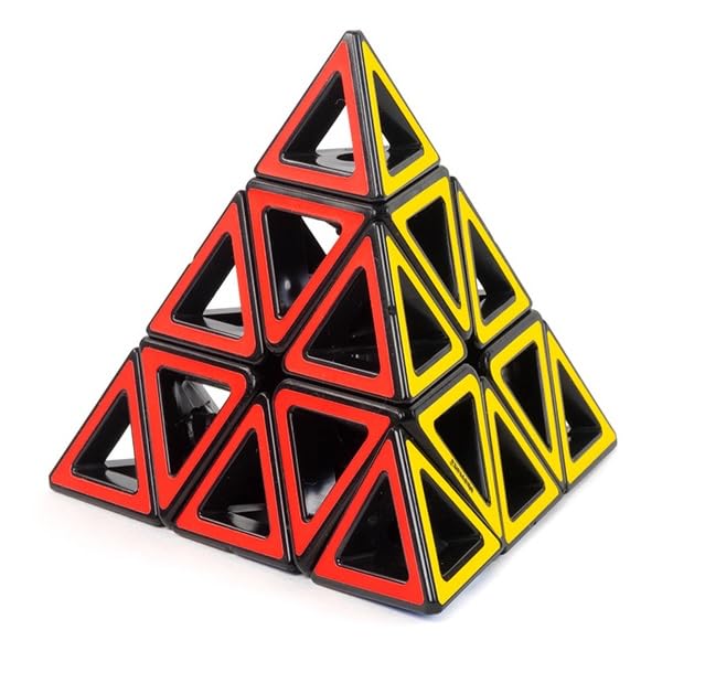 Meffert's Hollow Pyraminx - The Original Transparent Tetrahedron Brainteaser Puzzle from Recent Toys - Travel Friendly Fun for Ages 9 to Adult
