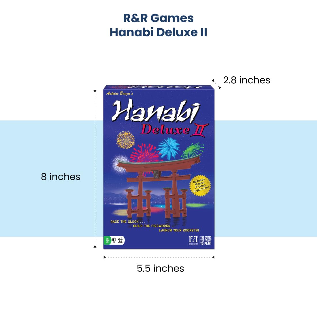 R&R Games Hanabi Deluxe II Strategy Game
