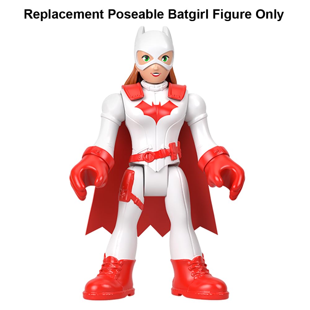 Fisher-Price Replacement Part Imaginext Playset Inspired by DC Superfriends Holiday Theme - HML59 ~ Replacement Poseable Batgirl Figure ~ Dressed in
