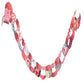 eeBoo: Valentine Paper Chain - 120 Links, No Glue Needed for Assembly, Four Different Patterned Links to Mix and Match, Paper Chain When Completed is
