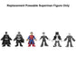Mattel Replacement Part for Imaginext Deluxe Figure Pack Playset - GWX46 ~ Replacement Poseable Superman Figure ~ Dressed in Blue and Red with Red