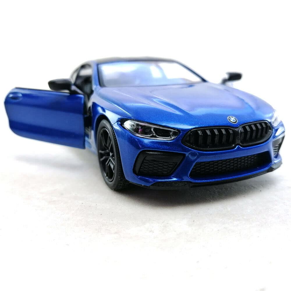 KiNSMART BMW M8 Competition 1:36 Scale 5" Die Cast Metal Model Toy Super Car w/Pullback Action (Blue)