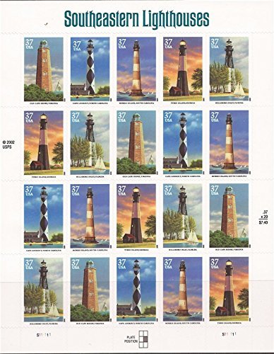 Southeastern Lighthouses 2003 37-Cent (Sheet of 20) Definitive Denominated Mail-Use Additional Postage Stamps