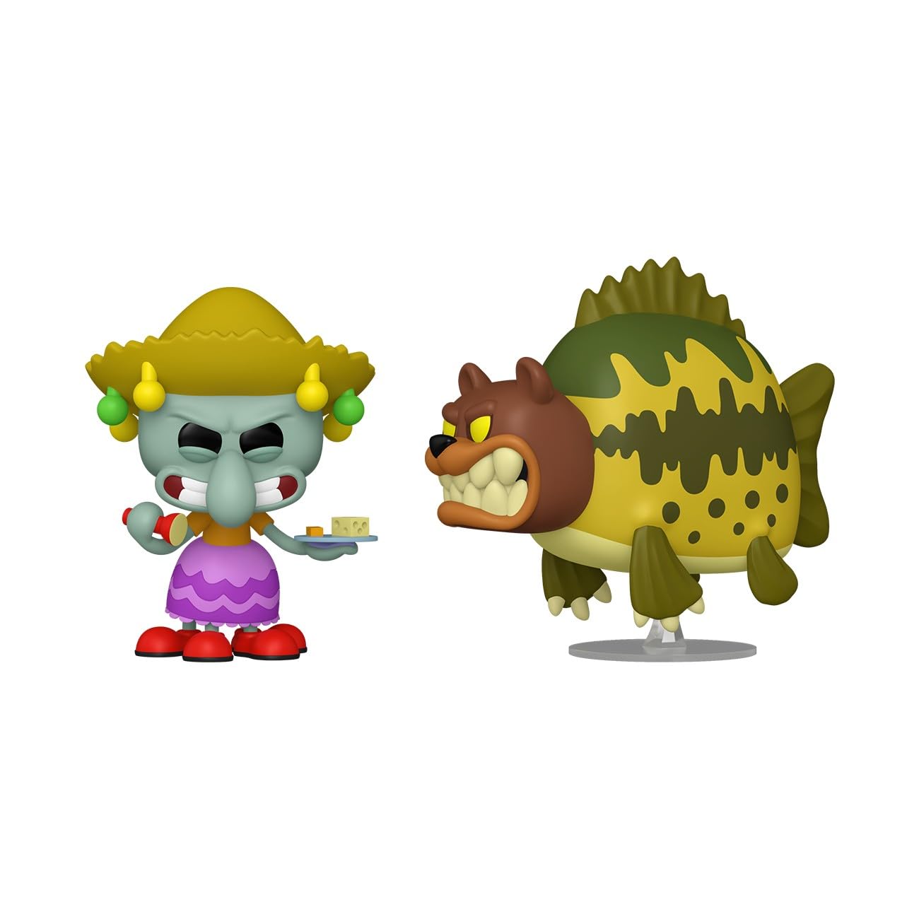 Funko Pop! Animation: Spongebob Squarepants - Squidward & Sea Bear, 2-Pack - Collectable Vinyl Figure - Gift Idea - Official Merchandise - Toys for