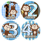 Baby Monthly Milestone Stickers, Baby Milestone Sticker, Monthly Age Month Stickers, Baby Boys Stickers, Newborn Boy Month Stickers for Little Boy