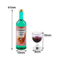 NWFashion 18PCS Plastic Mini Red Wine Cup Bottle Doolhouse Kitchen Accessories