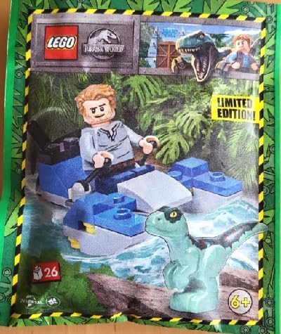 LEGO Jurassic World: Owen Grady Minifigure with Swamp Speeder and Alan Grant with Dino Bones