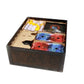 The Broken Token Game Organizer Compatible with Jaws of the Lion - Wooden Game Organizing Box with Multiple Trays