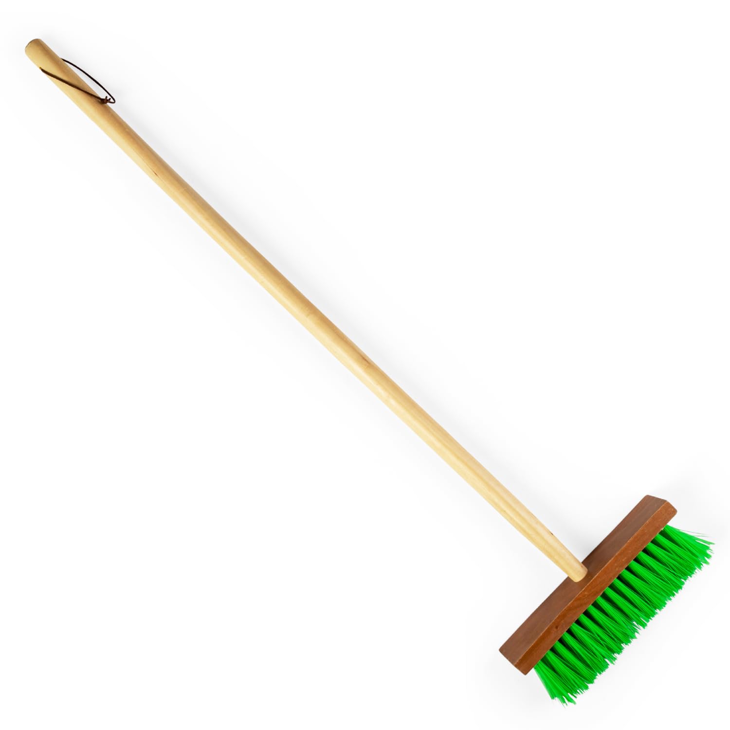 Bigjigs Toys Children's Long Handled Gardening Brush with Wood Handle