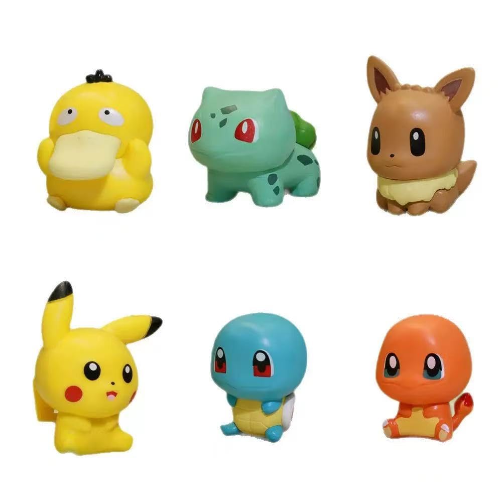Cartoon cake topper Figures Set 6Pcs Cartoon cake decorations for party supplier birthday