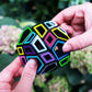 Meffert's Hollow Skewb Ultimate - The Original Transparent 12-Faced Brainteaser Puzzle from Recent Toys - Travel-Friendly Fun for Ages 9-Adult