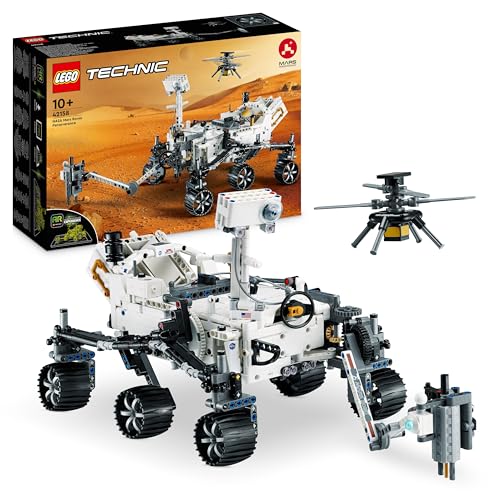 Lego Technic NASA Mars Rover Perseverance Space Model with AR Application Experience, Construction Toy Vehicle Science and Engineering, Gift for Boys