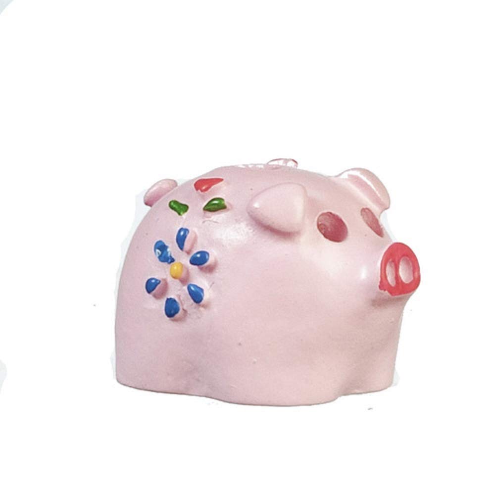 Melody Jane Dollhouse Pink Piggy Bank Miniature Nursery Toy Shop Accessory 1:12 Scale