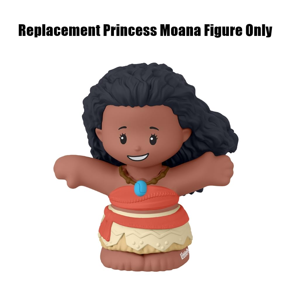 Replacement Part for Fisher-Price Little-People Princess Playset - HPL23 ~ Replacement Princess Moana Figure ~ Inspired by Disney Princess Characters