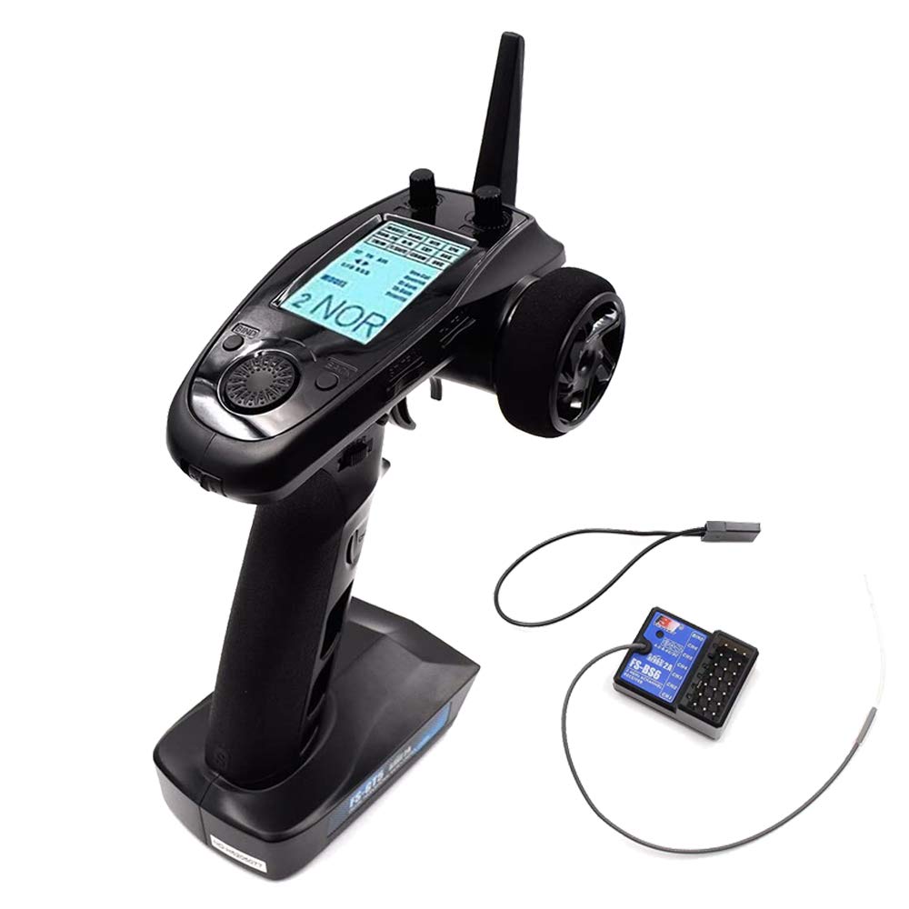 Goolsky Flysky FS-GT5 2.4G 6CH Transmitter Remote Controller with FS-BS6 Receiver for RC Car Crawler Boat
