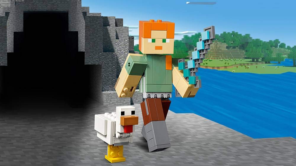 LEGO Minecraft Alex BigFig with Chicken 21149 Building Kit (160 Pieces)