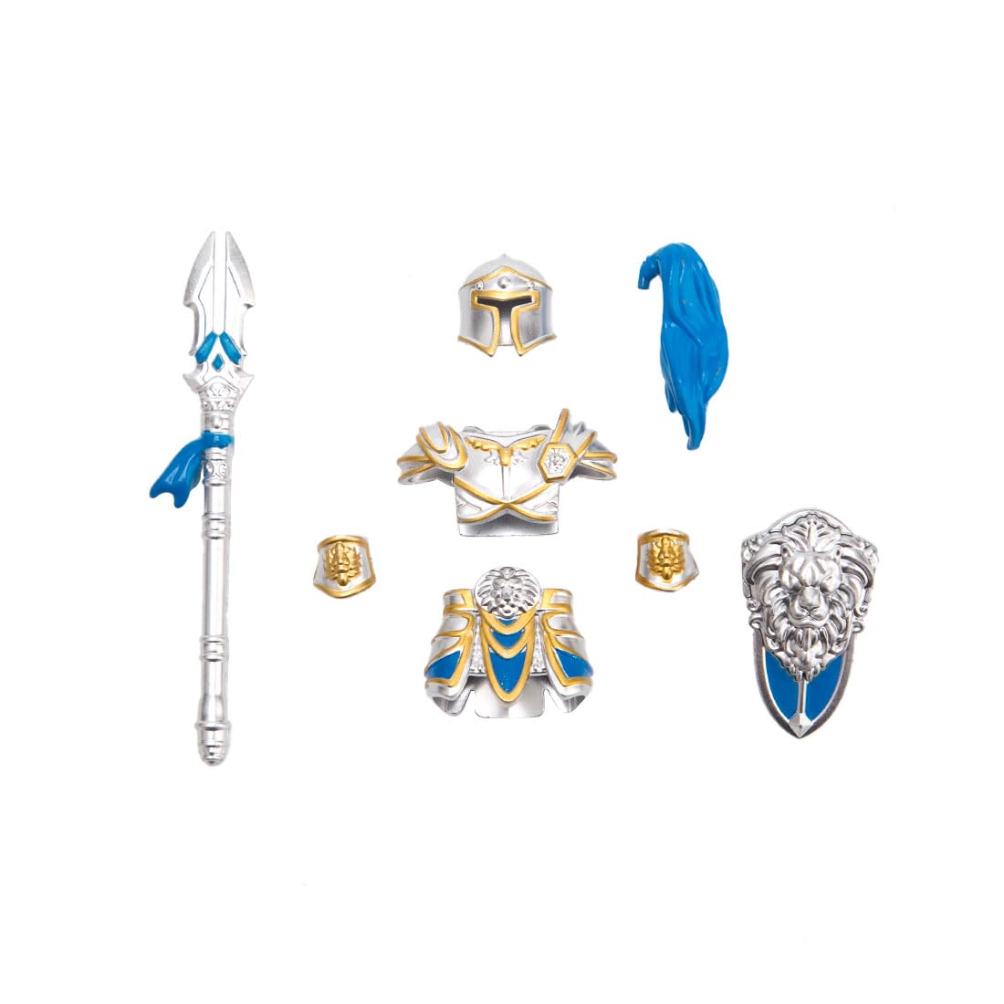 GoAssemb Medieval Knight Guard Armor Weapons Accessories Set, Military Equipment Accessories Sets Designed for Mini Figures, MOC Bricks Parts Sets