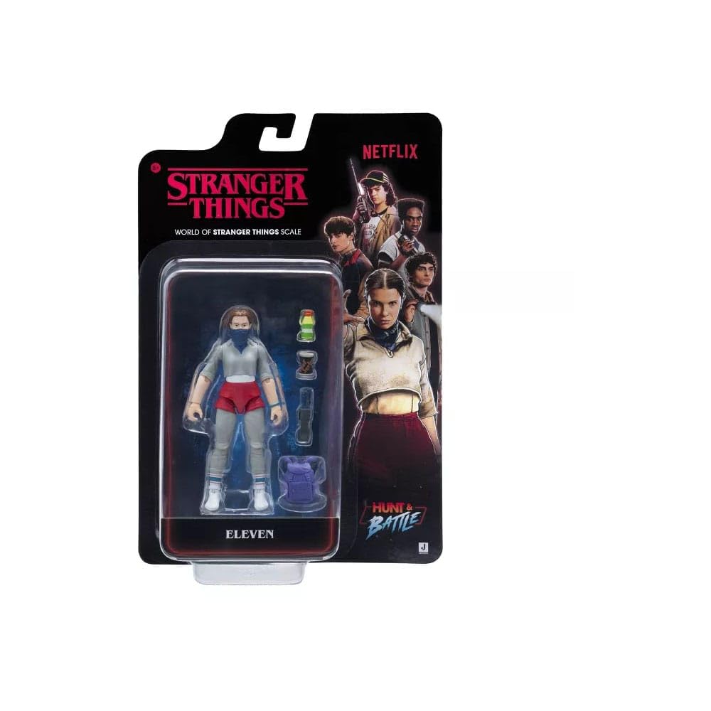 Jazwares Stranger Things Eleven (Season 5): 4" Articulated Action Figure with Unique Accessories