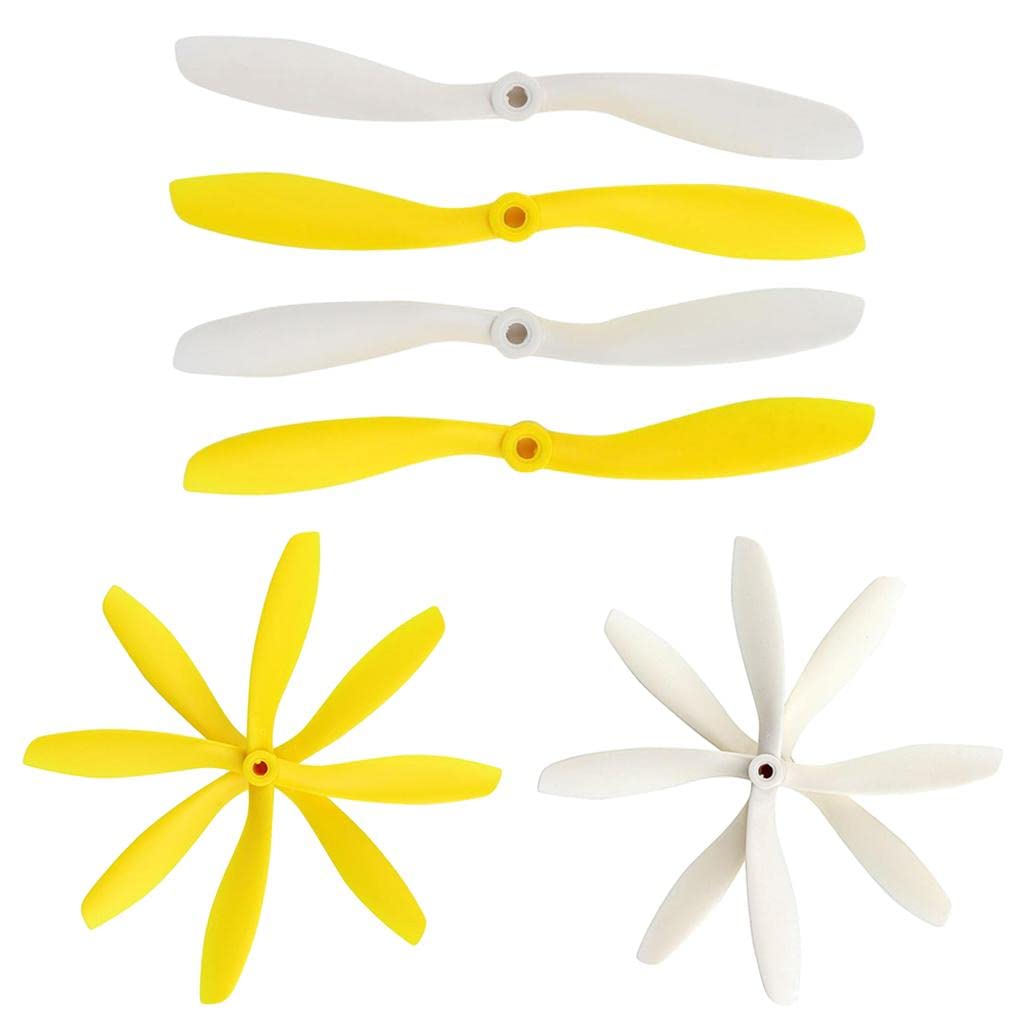 Jili Online 4 Pieces Drone Quadcopter Parts Propeller CW CCW Prop for Cheerson CX-20 CX20 Drone Helicopter 4 Axle Aircraft Gift White