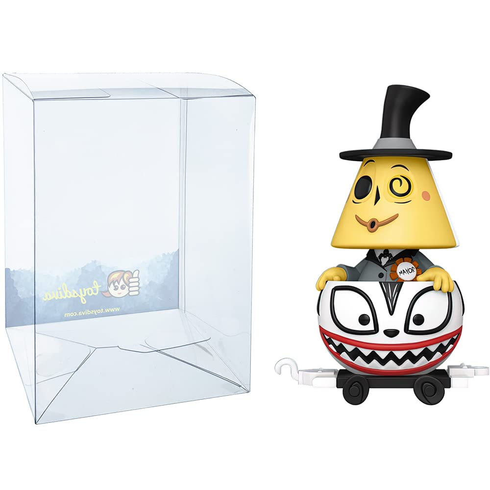 Funko Mayor in Ghost Cart: P o p ! Trains Vinyl Figurine Bundle with 1 Compatible 'ToysDiva' Graphic Protector (011-50634 - B)