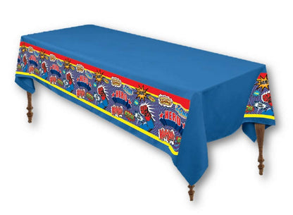 Forum Novelties 77475 Hero Party ware Table Cover, Multi-Color, As Shown, 25 x 30 x 12"