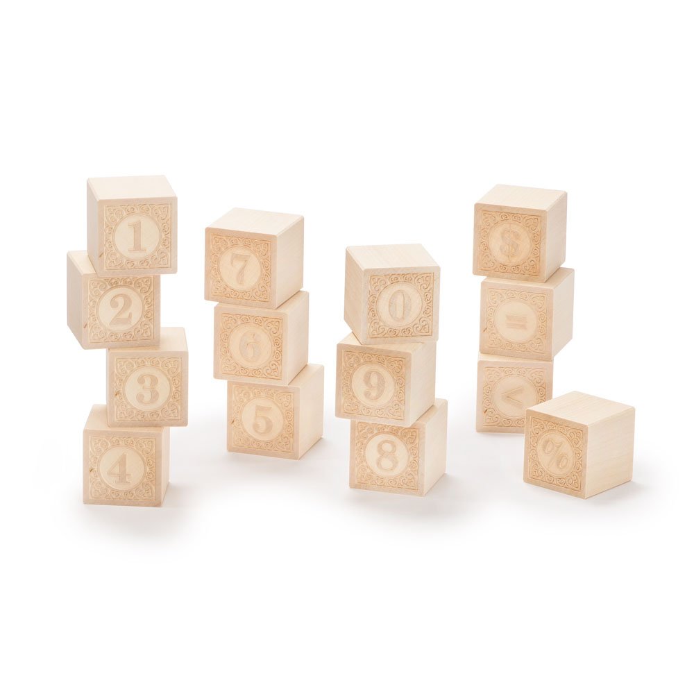Uncle Goose Alphablanks Numbers Blocks - Made in The USA