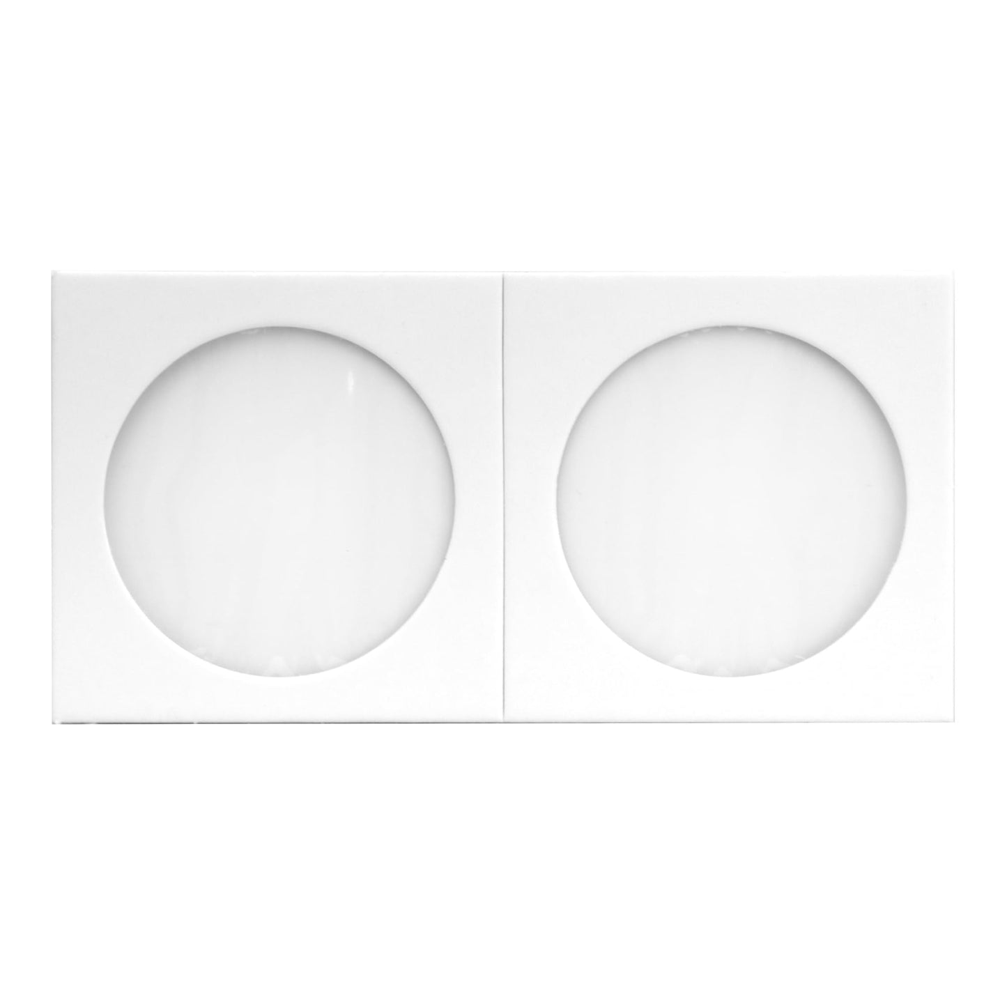 Coin Shield 50 Large Dollar 2x2 Cardboard Coin Flips with Mylar Windows Archival Safe