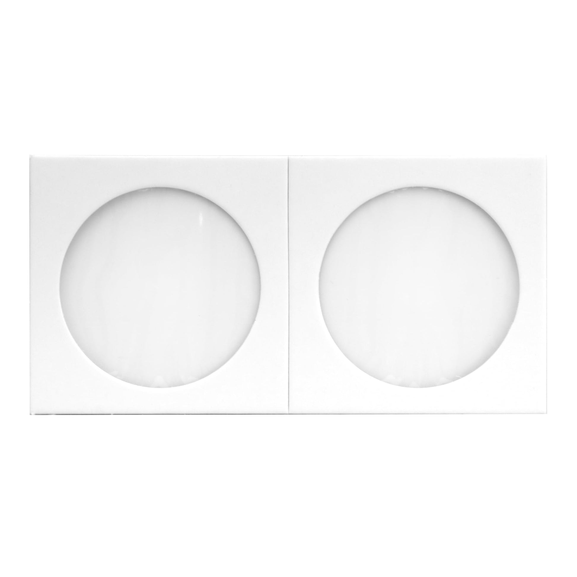 Coin Shield 50 Large Dollar 2x2 Cardboard Coin Flips with Mylar Windows Archival Safe