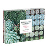 Galison Succulent Garden 500 Piece Double Sided Jigsaw Puzzle for Adults and Families, Fun Family Puzzle with Plants and Succulent Theme