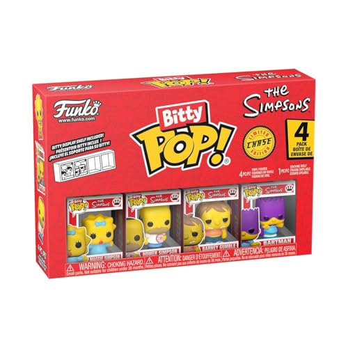 Funko Bitty POP! 4 Pack: The Simpsons - Maggie, Homer (1 in 6 Chase Chance)