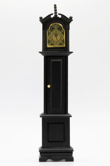 Classics by Handley Dollhouse Miniature Grandfather Clock (Black)