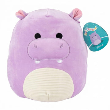 Squishmallows 10-Inch Hanna The Purple Hippo Plush - Official Jazwares Stuffed Animal, Ultra-Soft Squishy Hippopotamus Pillow Toy Collectible