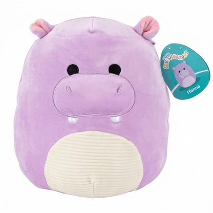 Squishmallows 10-Inch Hanna The Purple Hippo Plush - Official Jazwares Stuffed Animal, Ultra-Soft Squishy Hippopotamus Pillow Toy Collectible