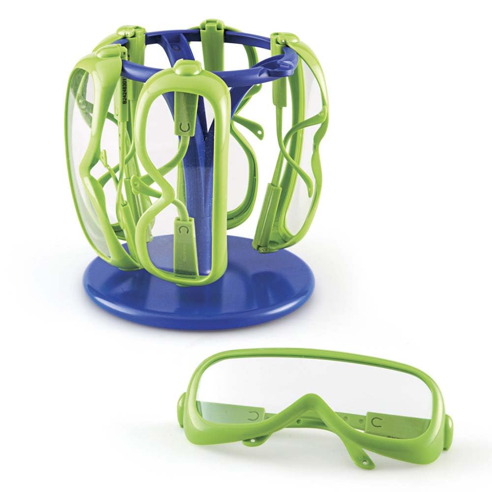 Learning Resources Science Safety Glasses with Stand, Preschool Science, Set of 6, Ages 3+