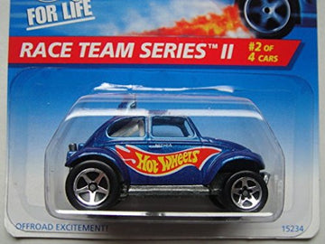 HOT WHEELS RACE TEAM SERIES II 2/4 BLUE BAJA BUG 5 SPOKE 1:64 SCALE DIE CAST