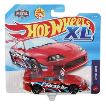 Hot Wheels XL Toyota Supra [Red] 2/24 - New for 2026! 1:43 Scale Diecast Toy Vehicle