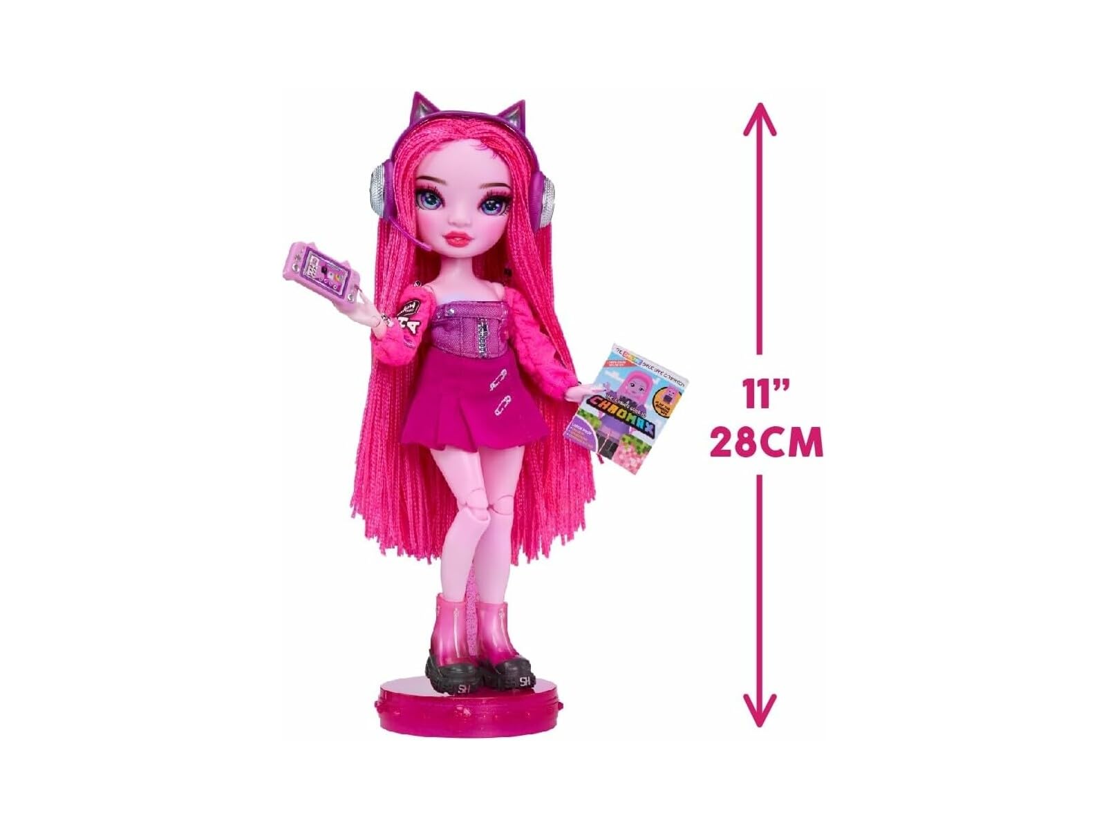 Rainbow High Shadow High Pinkie - Pink Fashion Doll. Fashionable Outfit & 10+ Colorful Play Accessories. for Kids 4-12 Years Old & Collectors