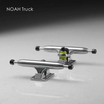 NOAHWOOD DIY Pro Fingerboard Truck 34mm Sliver Noah ii Truck (Yellow PU+Black Lock nut)