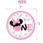 50 Pcs Pink 1st Birthday Party Dinnerware Girls One Tableware Set Girls One Paper Plates Napkins Forks for Girl's 1st Birthday Baby Shower Party