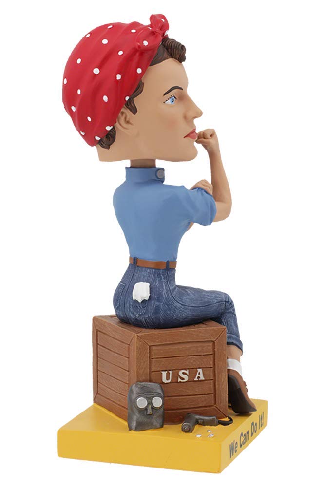 Royal Bobbles Rosie the Riveter Cultural Icon Collectible Bobblehead Statue