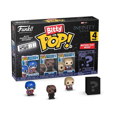 Funko Bitty POP! 4 Pack: Marvel - Captain America, Nick Fury, Thor
