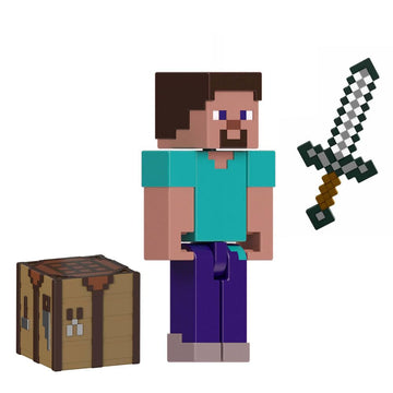 Mattel Minecraft Action Figure & Accessories 2-Pack with Steve in 3.25-inch Scale, Collectible Toy Set
