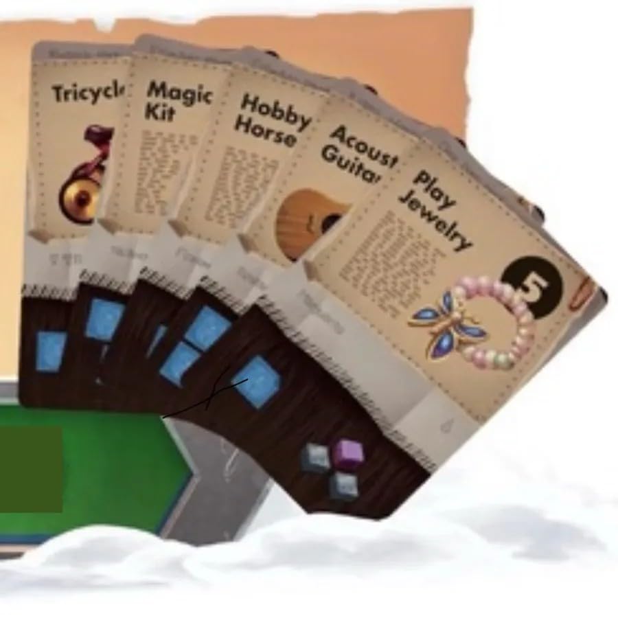 Elf Creek Games Santa’s Workshop: First Christmas Promo Pack - Expansion for Santa’s Workshop Board Game Includes 5 Toy Cards, 5 Reindeer Cards