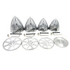 FLFRC Metal Propeller Spinner Dia 70mm-127mm CNC Plane Spinner for DLE Gasoline Engine DLE20 DLE30 DLE55 DLE111 DLE222 RC Airplane (2.75"(70MM))