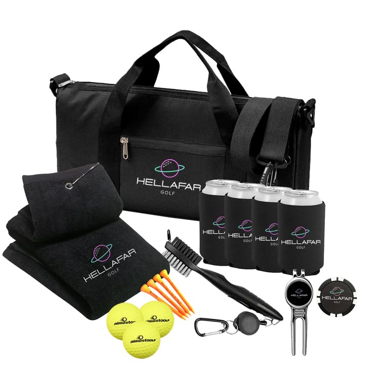 HELLAFAR GOLF - PAR Pack - Golf Accessories Gift Set for Men, Women, Adults & Kids - Golfer's Essentials kit - Holiday Golfer Gift - Golf Accessory