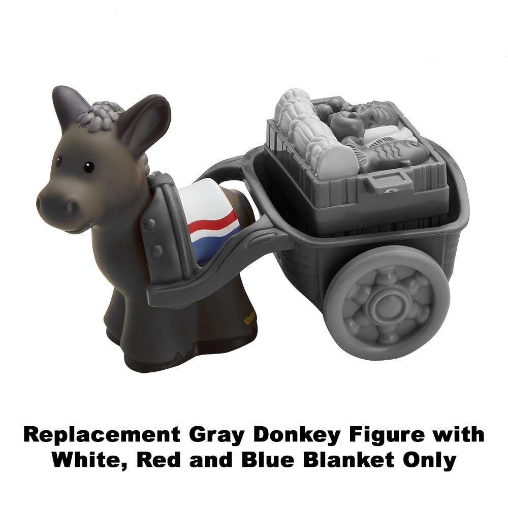 Fisher-Price Replacement Part Little People Nativity Playset DPX53 - Replacement Gray Donkey Figure