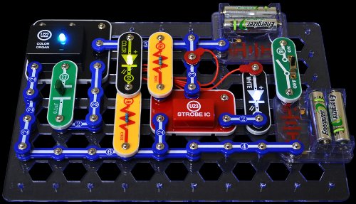 Snap Circuits SCL-175 Lights Electronics Exploration Kit | Over 175 Exciting STEM Projects | 4-Color Project Manual | 55 Snap Modules | Unlimited Fun