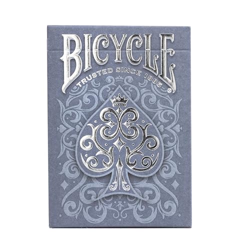 Bicycle Cinder Premium Playing Cards, Silver Smoke Foil, 1 Deck